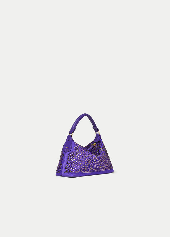 Liu Jo Mini Hobo With Gemstones Women's Crossbody Bags Purple | QSA-065413