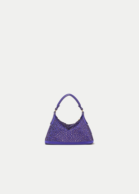 Liu Jo Mini Hobo With Gemstones Women's Crossbody Bags Purple | QSA-065413