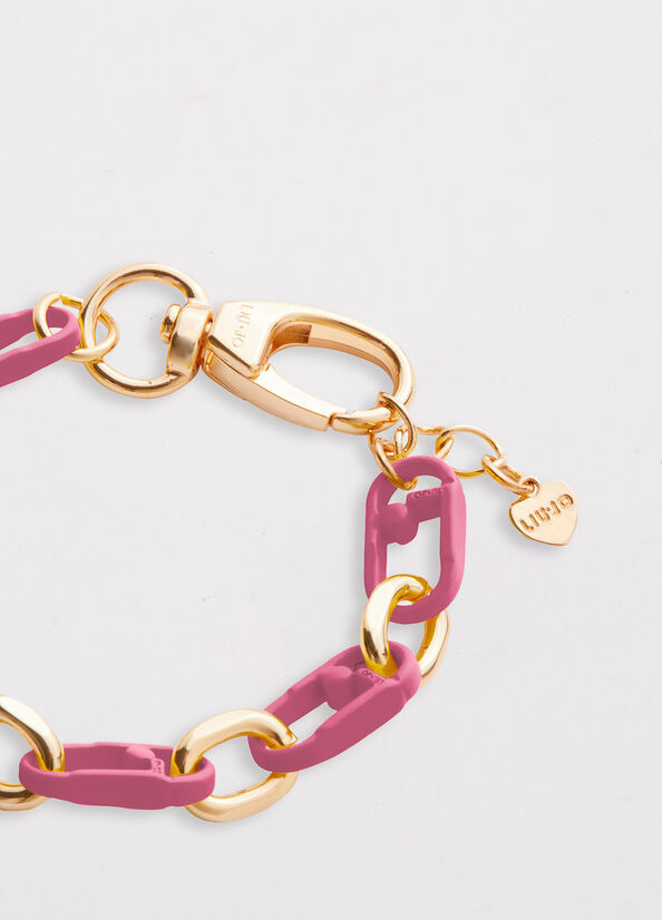 Liu Jo Monogram Bracelet Women's Jewelry Pink | JBR-693412