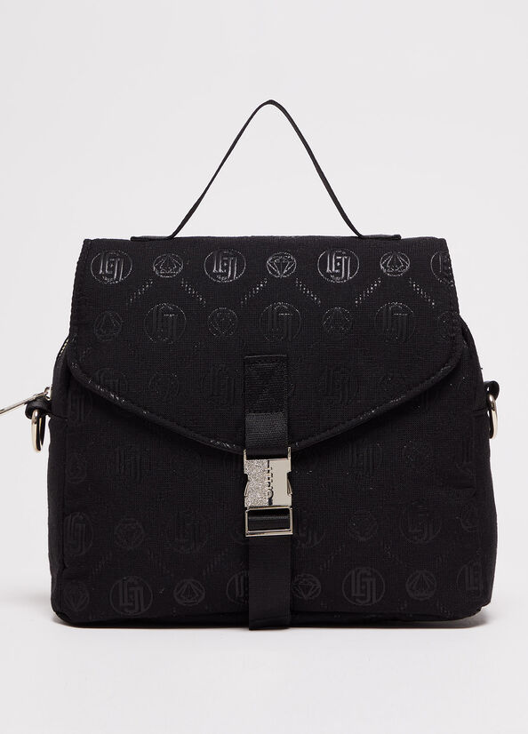 Liu Jo Monogram Women's Crossbody Bags Black | QWG-673049