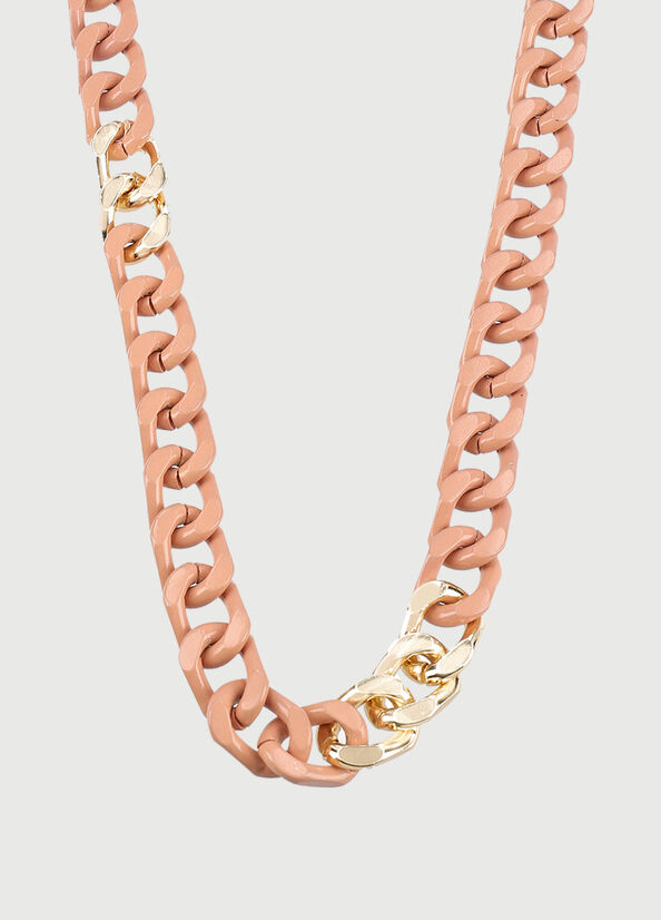 Liu Jo Necklace With Enameled Chains Women's Jewelry Pink | SUN-231980