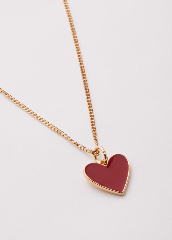 Liu Jo Necklace With Heart Women's Jewelry Red | KWH-679834