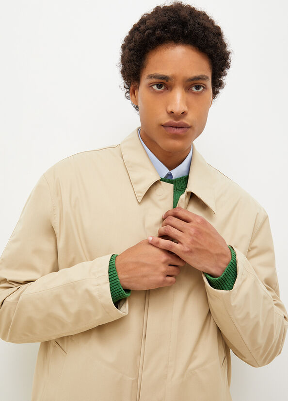 Liu Jo Padded Trench Men's Jackets Beige | UHQ-834569