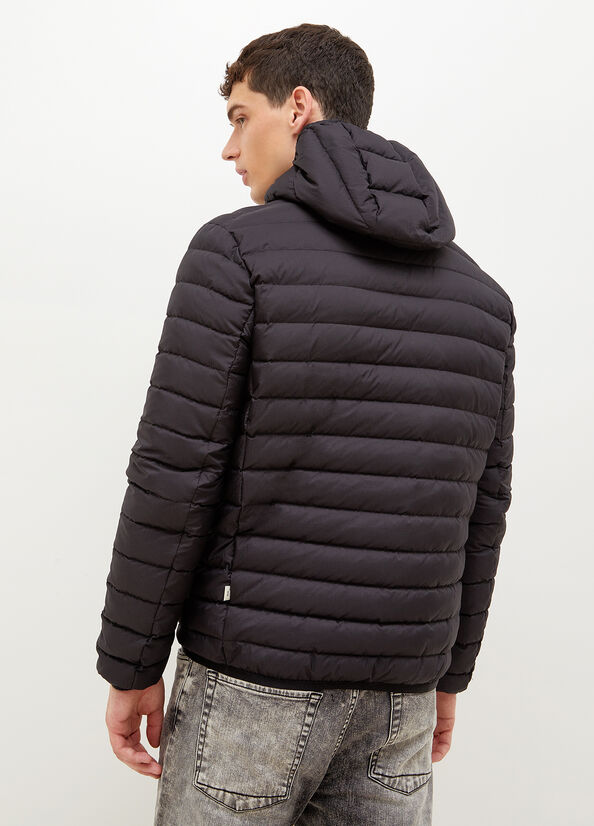 Liu Jo Padded With Hood Men's Jackets Black | ILP-716893