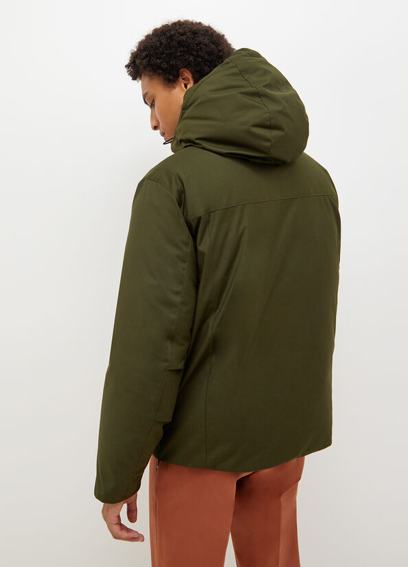 Liu Jo Padded With Hood Men's Jackets Green | JCX-975461