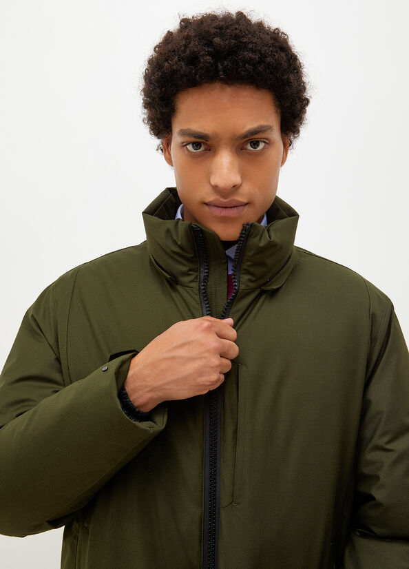 Liu Jo Padded With Hood Men's Jackets Green | JCX-975461