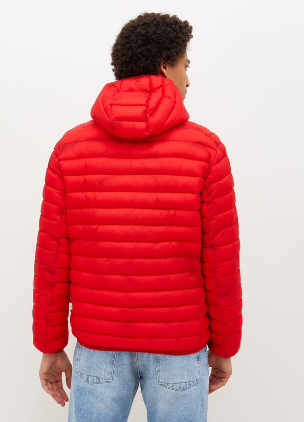 Liu Jo Padded With Hood Men's Jackets Red | MZW-490761