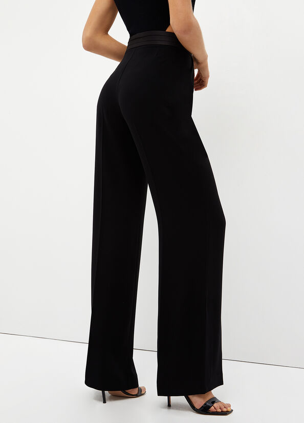 Liu Jo Palazzo Women's Pants Black | RVJ-987643