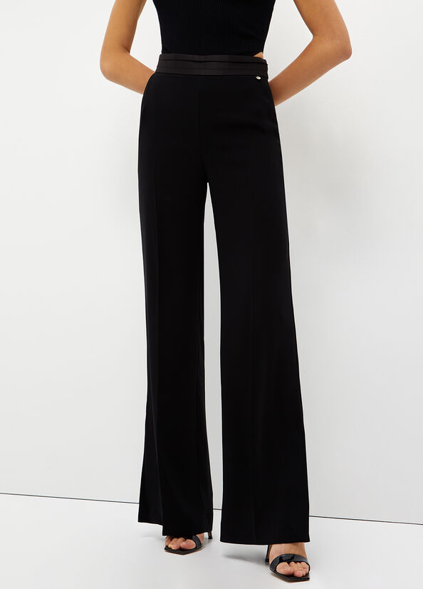 Liu Jo Palazzo Women\'s Pants Black | RVJ-987643