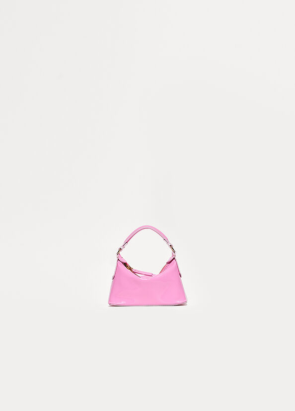 Liu Jo Patent Leather Micro Hobo Women's Crossbody Bags Pink | STE-218749