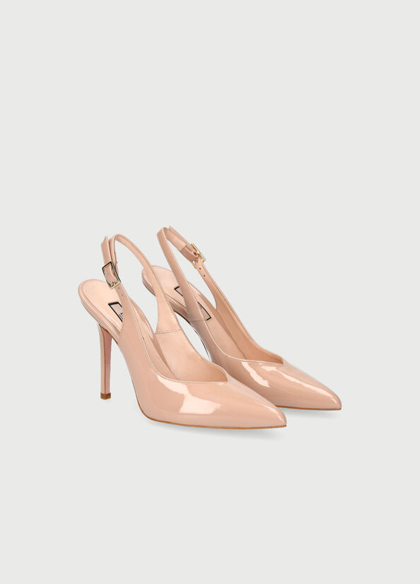 Liu Jo Patent Leather Women's High Heels Beige | LVO-243796