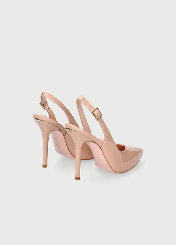 Liu Jo Patent Leather Women's High Heels Beige | LVO-243796