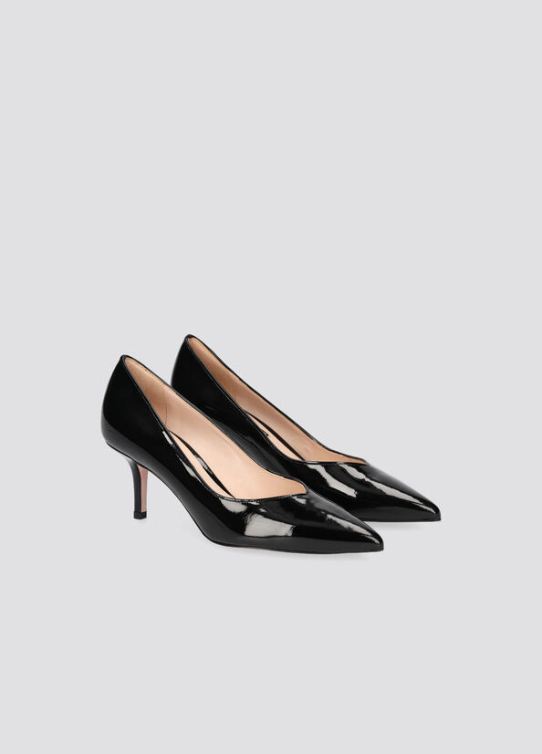 Liu Jo Patent Leather Women's High Heels Black | TLG-924671