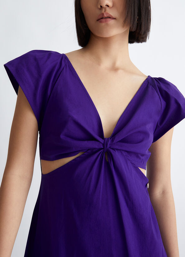 Liu Jo Poplin Women's Dress Purple | OLB-240935