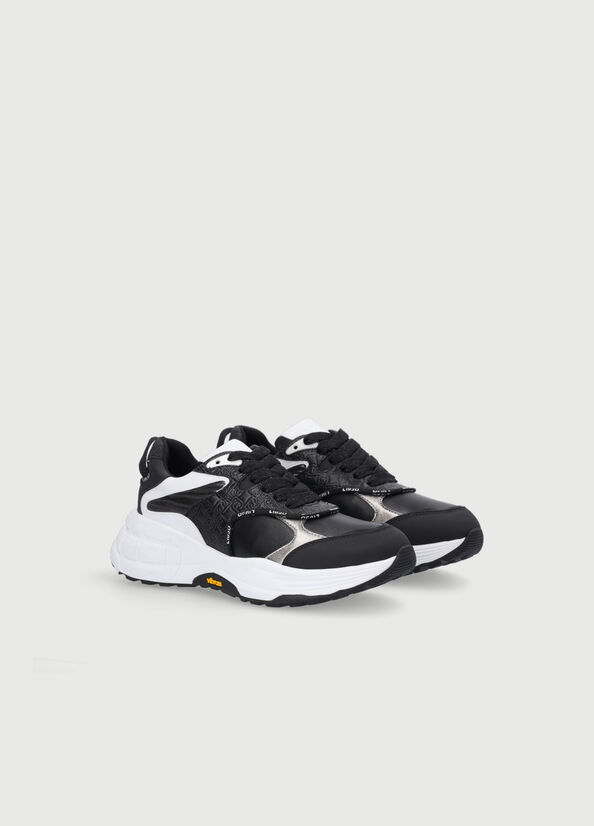 Liu Jo Powered By Vibram Women's Sneakers Black | FKN-598462