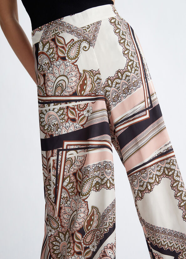 Liu Jo Printed Palazzo Women's Pants Multicolor | IDF-197305