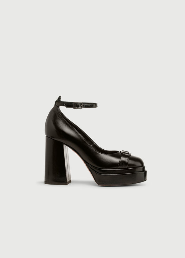 Liu Jo Pumps With Wide Women's High Heels Black | ADV-315042