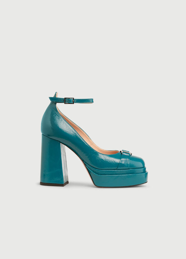 Liu Jo Pumps With Wide Women's High Heels Turquoise | KYS-987516