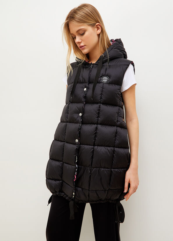 Liu Jo Quilted Padded Gilet Women\'s Jackets Black | YCG-058374