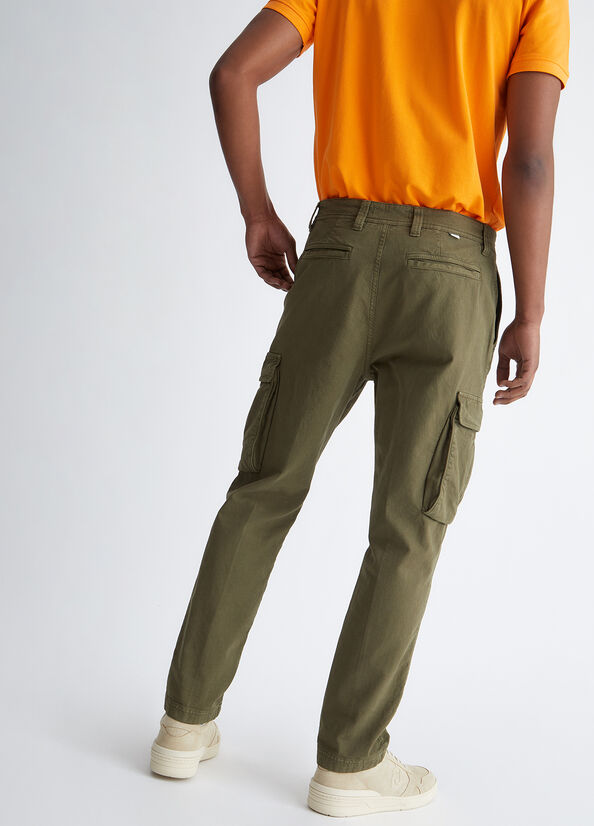 Liu Jo Regular Fit Cargo Men's Pants Green | VOD-468523