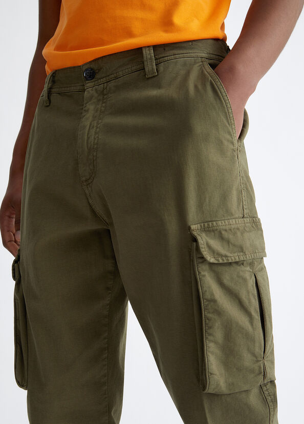 Liu Jo Regular Fit Cargo Men's Pants Green | VOD-468523