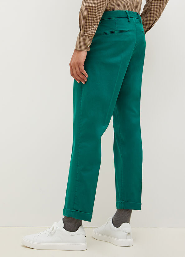 Liu Jo Regular Fit Chinos Men's Pants Green | SHG-746029