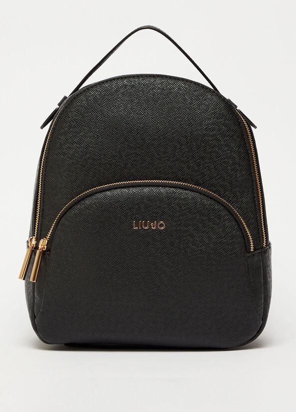 Liu Jo Rucksack With Logo Women's Backpacks Black | KUN-052137