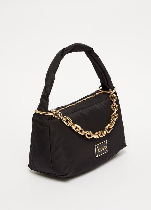 Liu Jo Shoulder With Charm Women's Shoulder Bags Black | OJB-982740