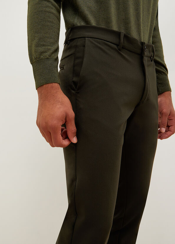 Liu Jo Slim Fit Chinos Men's Pants Green | GML-912845