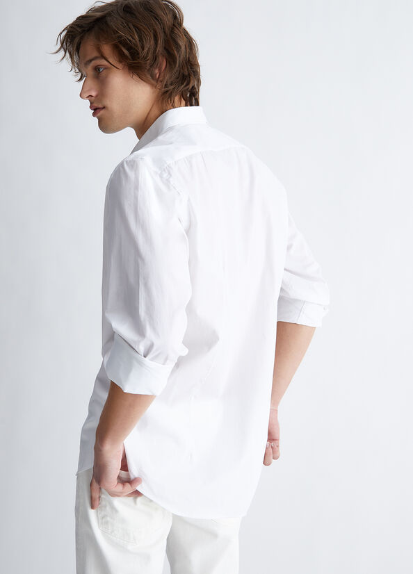 Liu Jo Slim Fit Men's Shirts White | WNY-321978