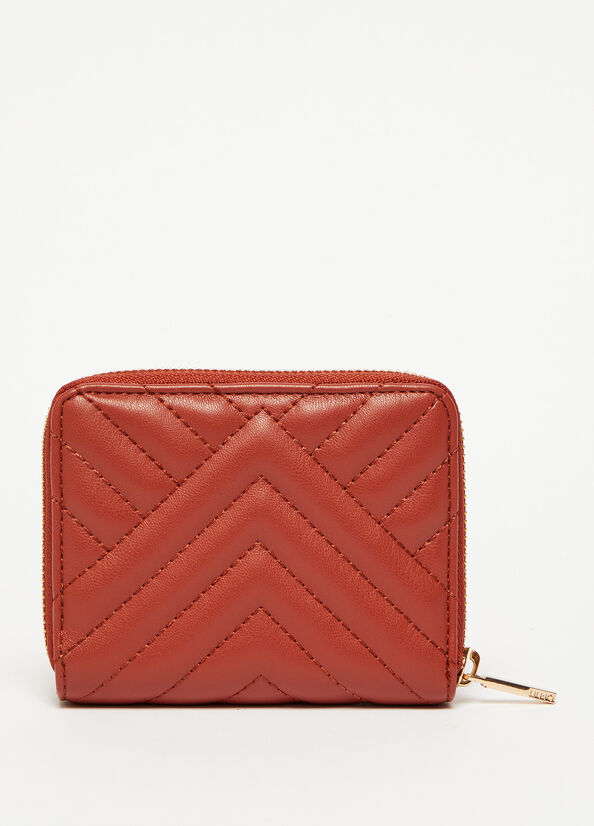 Liu Jo Small Eco-Friendly In Matelassé Women's Wallets Red | KFT-160528