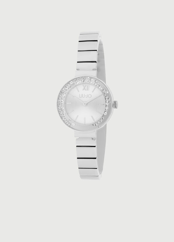 Liu Jo Steel With Diamantés Women\'s Watches Silver | HYR-095146