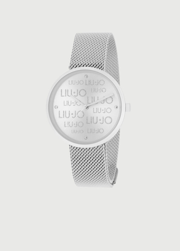 Liu Jo Steel With Logo Women\'s Watches Silver | AEJ-341805