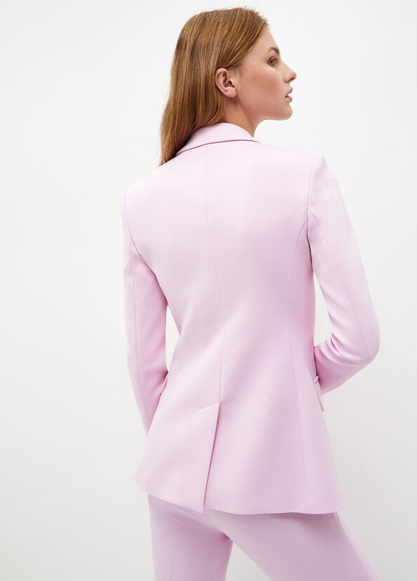 Liu Jo Stretch Blazer Women's Jackets Pink | KJD-430987