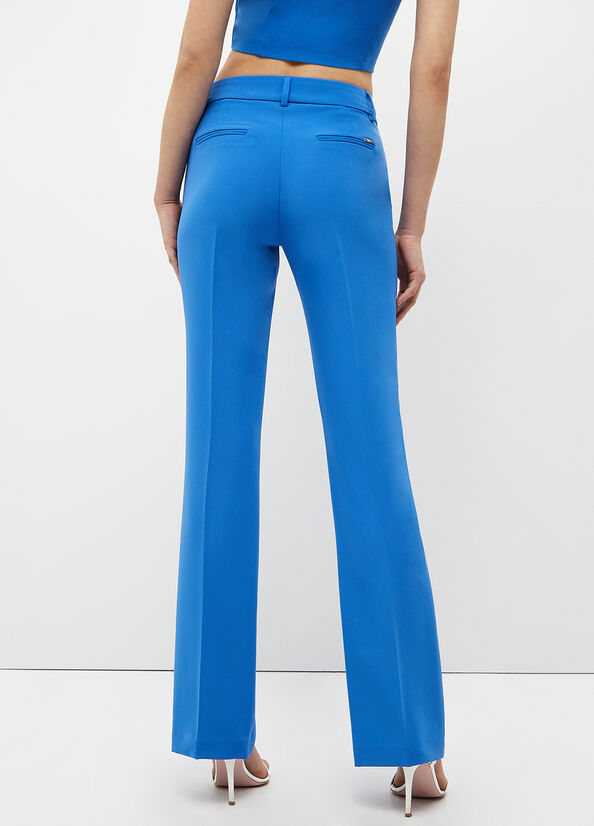 Liu Jo Stretch Lj Women's Pants Light Blue | ZMO-480257