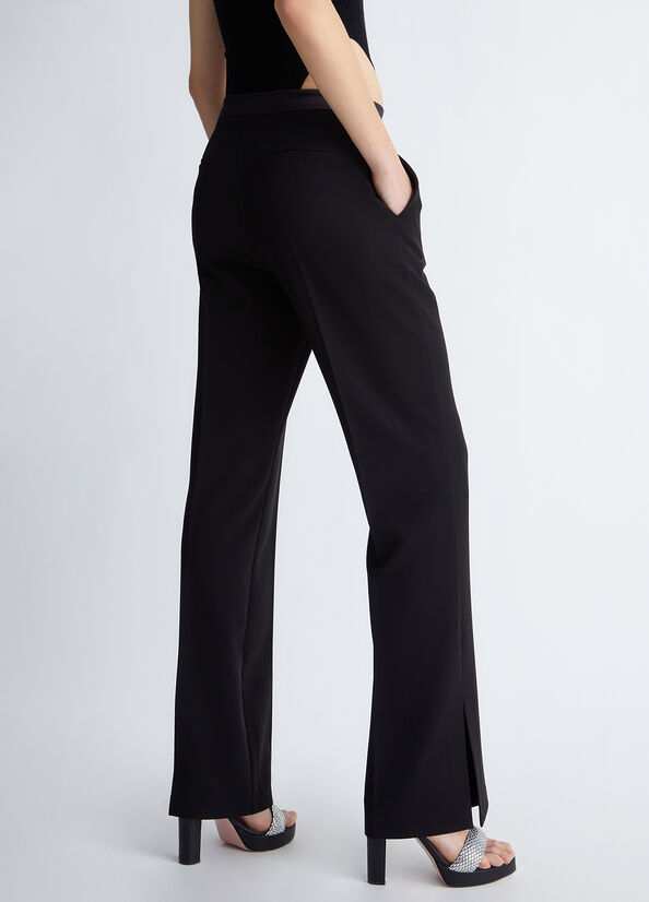 Liu Jo Stylish With Slits Women's Pants Black | ELK-385714