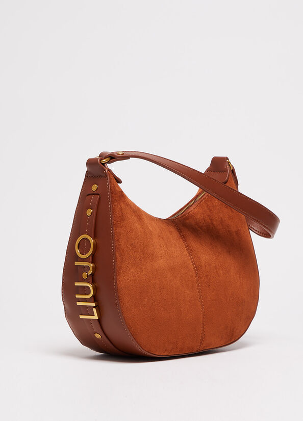 Liu Jo Suede Women's Crossbody Bags Brown | QVL-739684