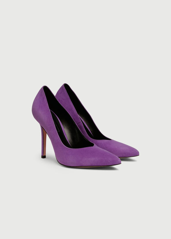 Liu Jo Suede Women's High Heels Purple | LYH-543918