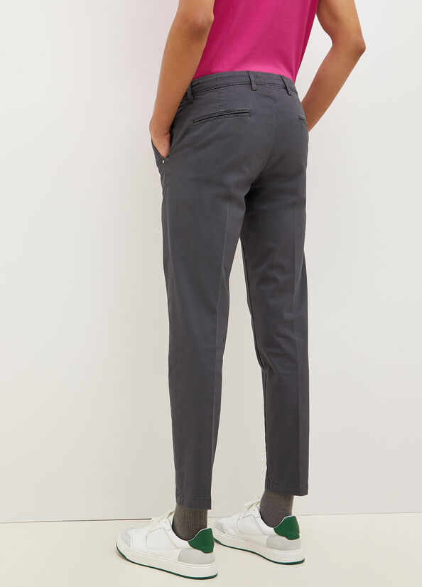 Liu Jo Super Slim Chino Men's Pants Dark Grey | XQR-809537