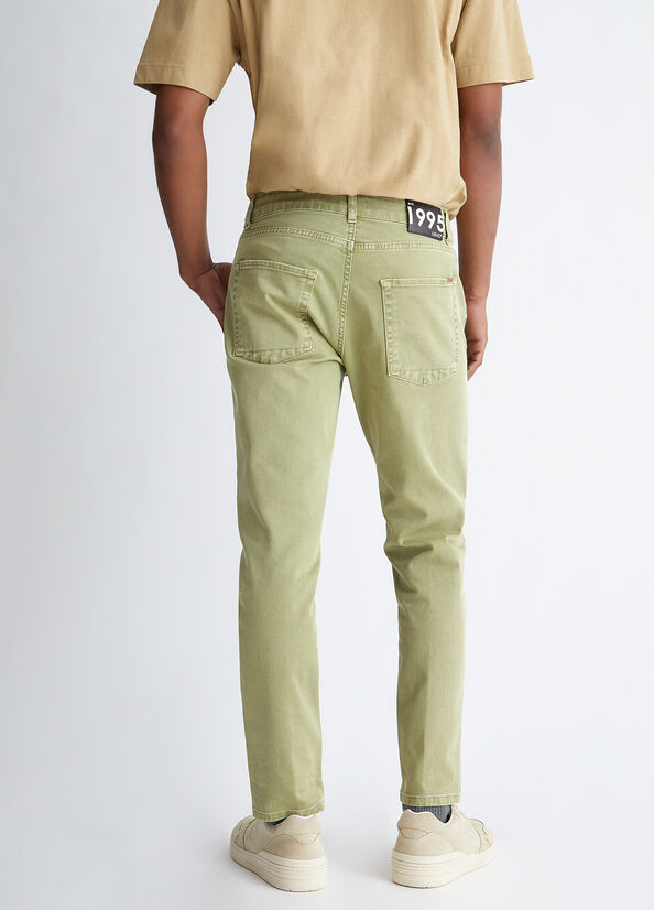 Liu Jo Tapered Fit Men's Skinny Jeans Olive | XFL-401795