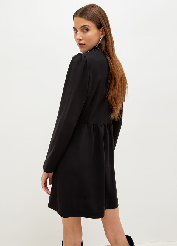 Liu Jo Twill Women's Dress Black | LHT-063591