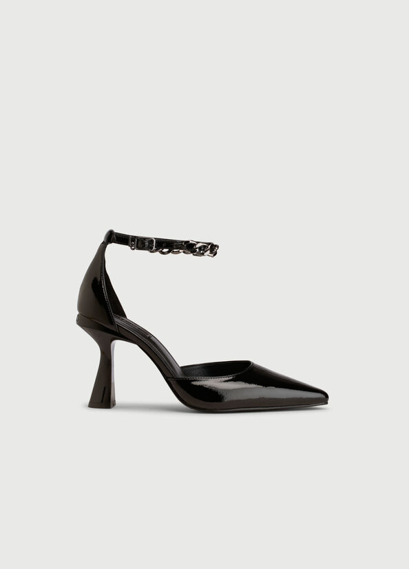 Liu Jo Two-Piece Patent Leather Women's High Heels Black | SLK-857342