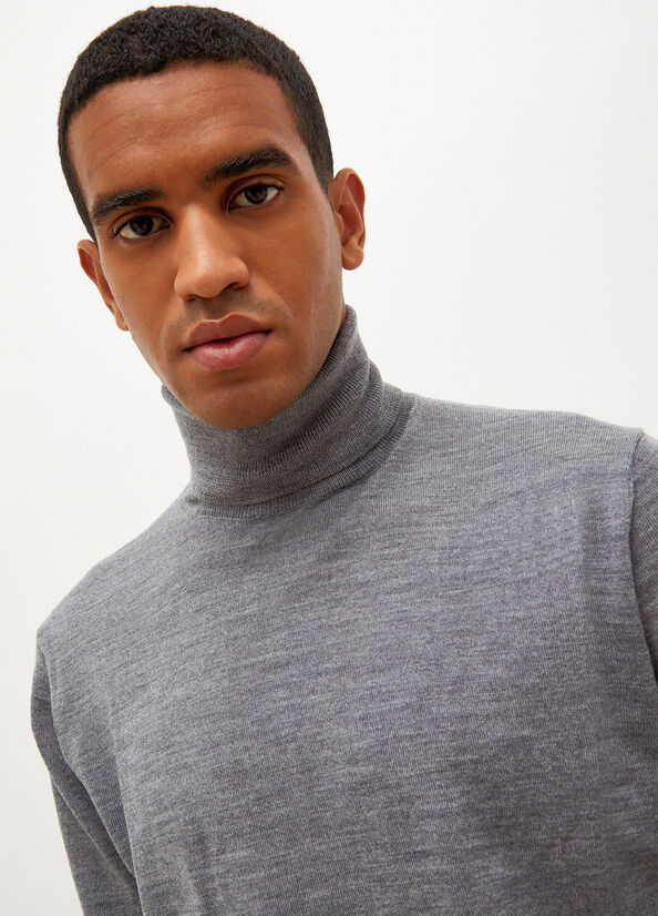 Liu Jo Virgin Turtleneck Men's Sweaters Grey | WAO-402851