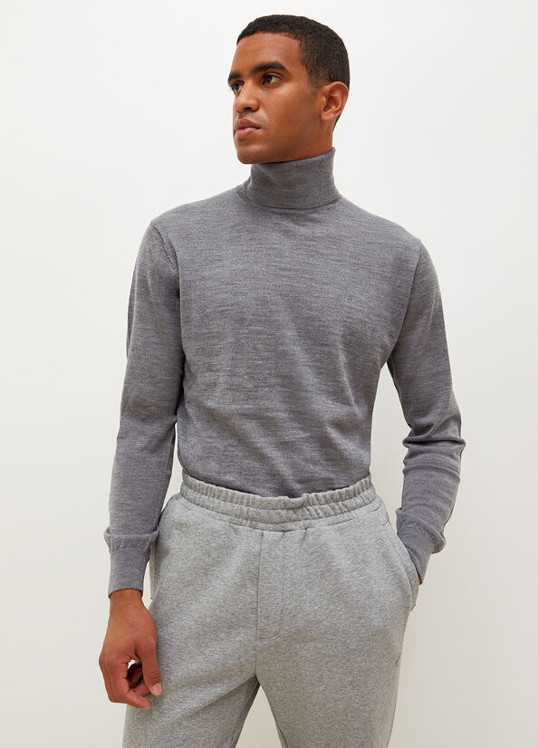 Liu Jo Virgin Turtleneck Men\'s Sweaters Grey | WAO-402851