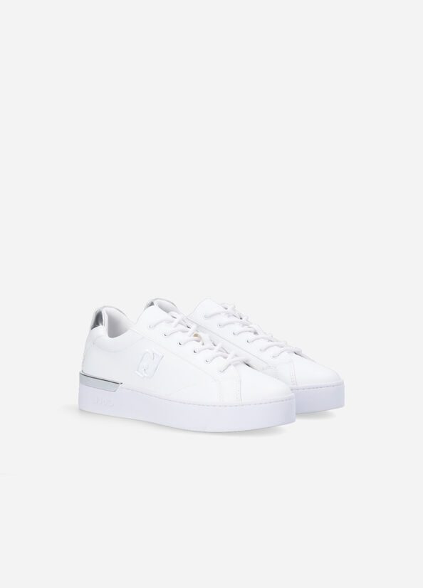 Liu Jo White With Logo Women's Sneakers White | ODX-601928