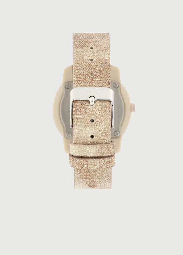 Liu Jo With Denim Strap Women's Watches Beige / Pink | XTN-832601