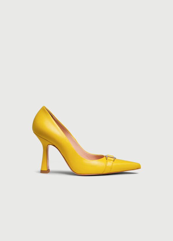 Liu Jo With Jewel Logo Women's High Heels Yellow | VNW-158760