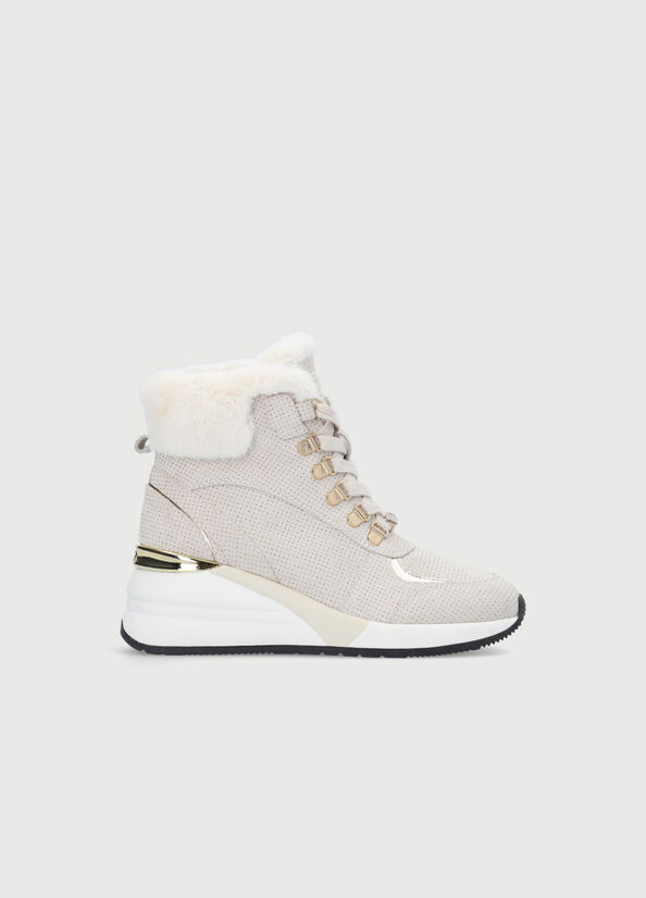 Liu Jo With Jewel Logo Women's Sneakers Beige | VJH-809263