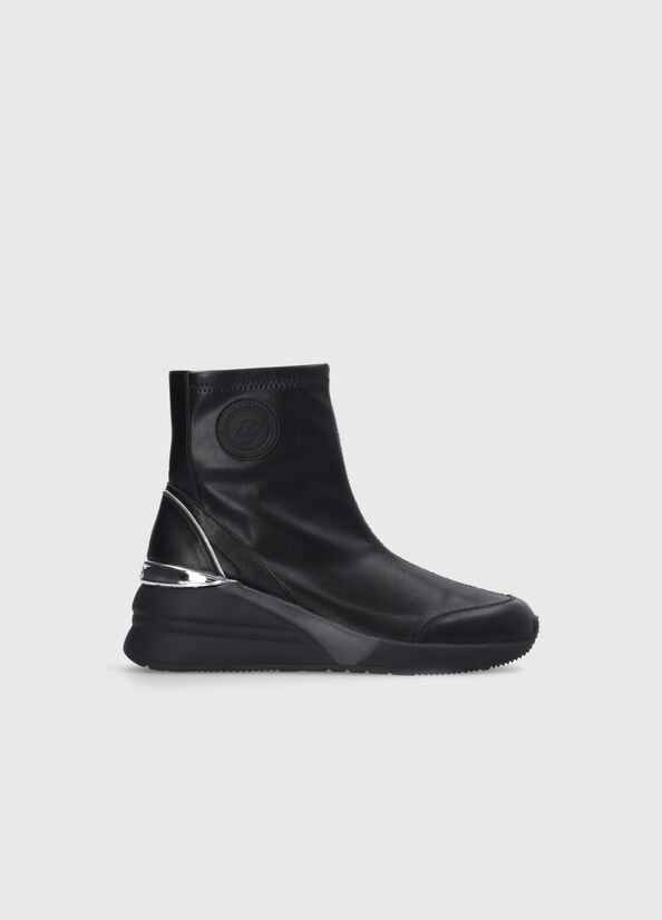 Liu Jo With Logo Women's Ankle Boots Black | GZR-812673