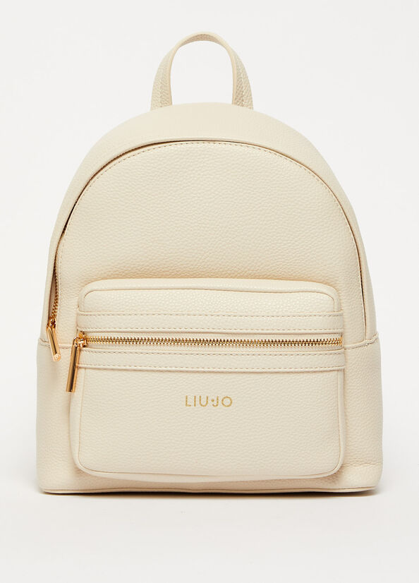 Liu Jo With Logo Women\'s Backpacks Beige | BXT-126958